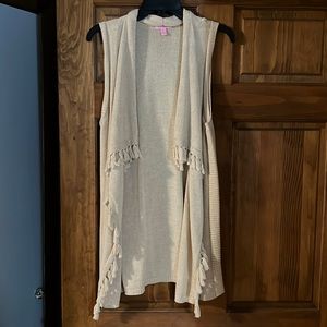 Lilly Pulitzer Metallic gold sweater vest size M